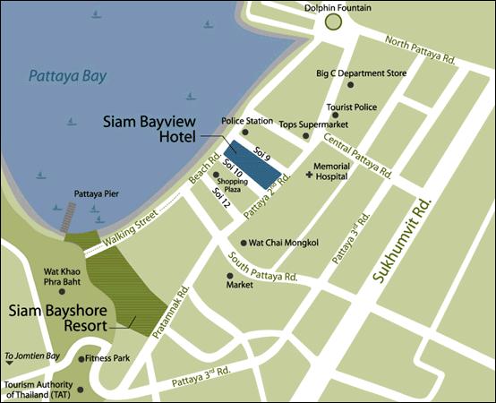 Siam Bayshore Resort - Map