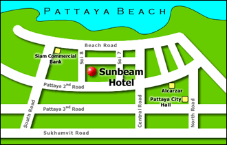 Sunbeam Hotel Pattaya - Map