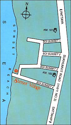 Sunset Village Beach Resort - Map