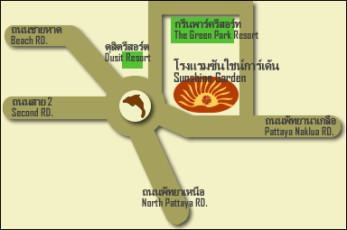 Map - Sunshine Garden Resort Pattaya