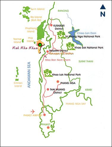 Koh Kho Khao Resort - Map