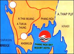 Phang Nga Bay Resort Hotel - Map