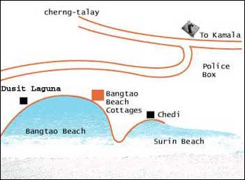 Bangtao Beach Cottage - Map