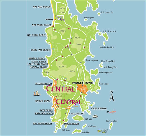 Central Karon Village, Phuket - Map