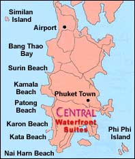 Central Waterfront Suites Hotel Phuket - Map