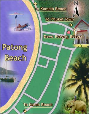 Deva-Patong Resort Phuket - Map