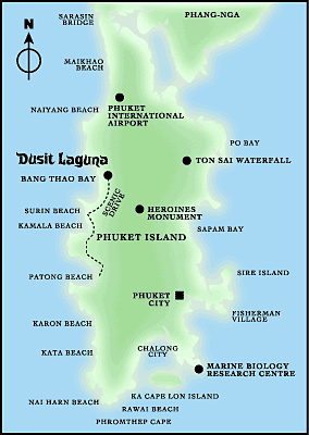 Dusit Laguna Resort Phuket - Map