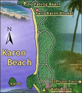 Ramada Resort Karon Beach Phuket - Map