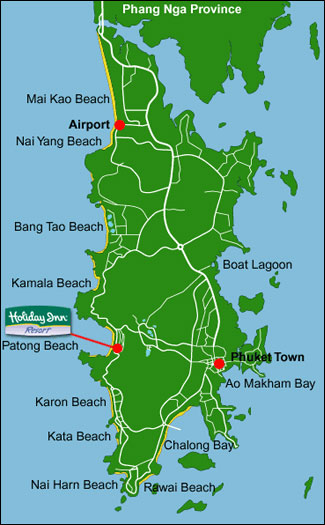 Holiday Inn Resort Phuket - Phuket Island Map