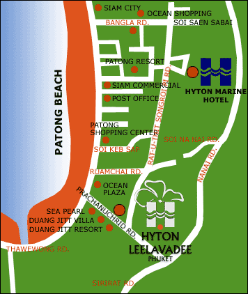 Map - Hyton Leelavadee Resort, Phuket