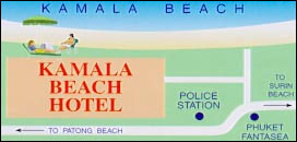 Kamala Beach Hotel & Resort - Map