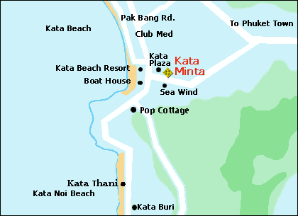 Kata Minta Hotel Phuket - Map