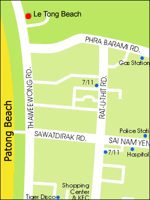 Le Tong Beach Hotel - Map