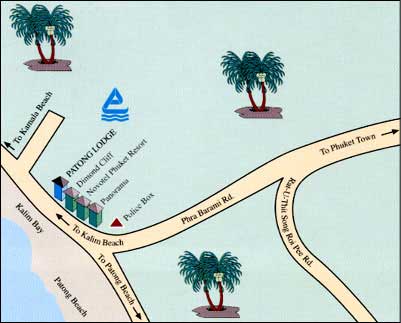 Patong Lodge Hotel Phuket - Map