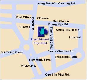 Royal Phuket City Hotel - Map