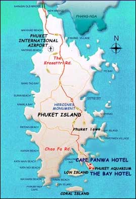 The Bay Hotel Phuket - Map
