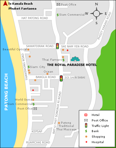 The Royal Paradise Hotel - Map