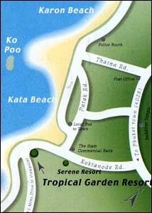 Tropical Garden Resort Phuket - Map
