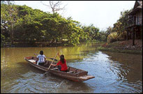 Enjoy paddling in the tranquil atmosphere