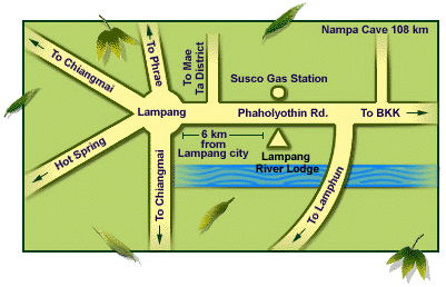 Lampang River Lodge - Map
