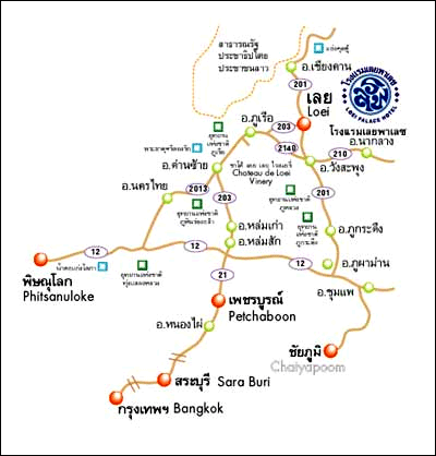 Loei Palace Hotel - Map