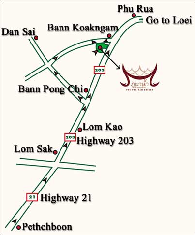 Phu Pha Nam Resort - Map