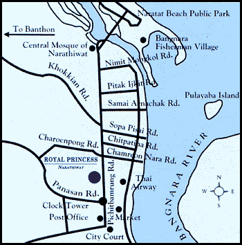 Royal Princess Narathiwat - Map