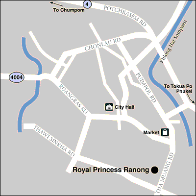 Royal Princess Ranong - Map