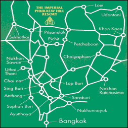 The Imperial Phukaew Hill Resort Petchaboon - Map