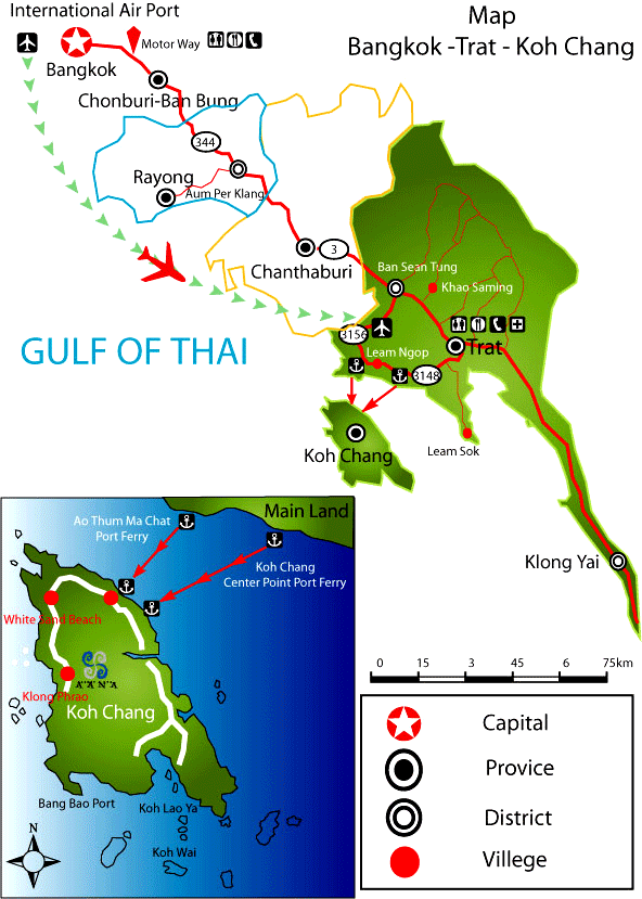 Aana Resort & Spa, Koh Chang - Local Map