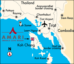 Amari Emerald Cove Resort, Koh Chang - Map