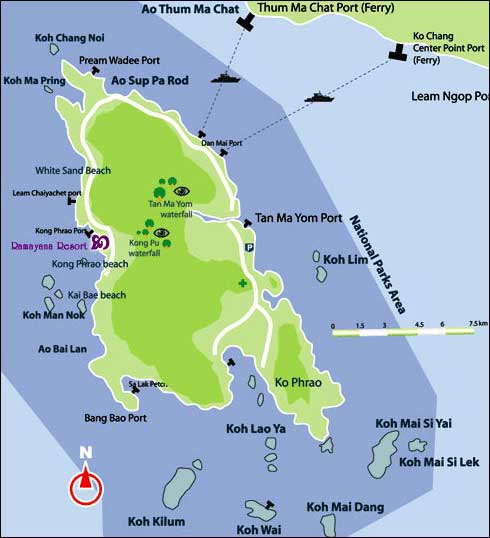 Ramayana Koh Chang Resort & Spa Map
